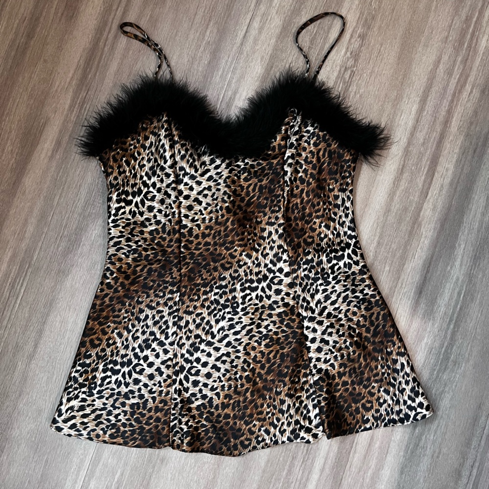 Y2K CHEETAH TOP
